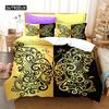 Black Golden Butterfly Duvet Cover Set Pretty Blue Butterfly Bedding Set Women Insect Polyester Comforter Cover for Girls Decor