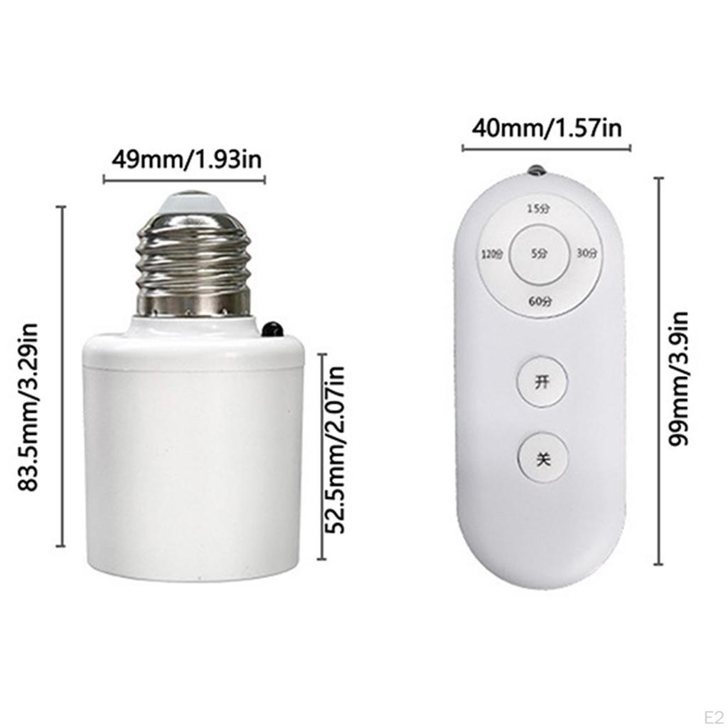 Fernbedienung Lichtsteckdose Verzögerungstimer Lampenfassung für Flur Schlafzimmer Zuhause