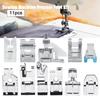 Presser Feet - Brother - HB057 - 11 Pieces - Compatible with Janome and Singer - Durable Metal