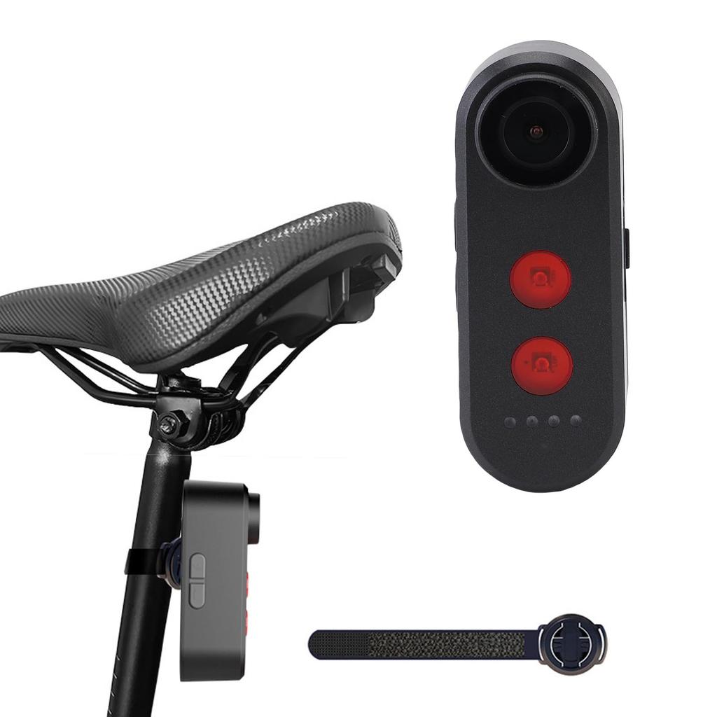 Telecamera da Bicicletta 1080p con Fanale Posteriore 5000mAh Ricaricabile Obiettivo 140° Impermeabilità IPX6 Registrazione in Loop Telecamera Specchietto Retrovisore per Bicicletta Registratore Video per Esterno