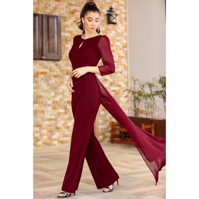 red embellished jumpsuit