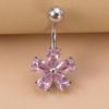 Crystal Belly Button Rings Stainless Steel Body Piercing Jewelry Holiday Navel Ring  Beach