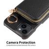 Newly Designed Deluxe Zipper Card Case for IPhone16 15 14 Phone Case with Crossbody Lanyard Faux Leather Wallet Function