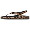 Fashionable Leopard Print Faux Fur Leather Slide Sandals Women Sandals Brown 12625510195-37