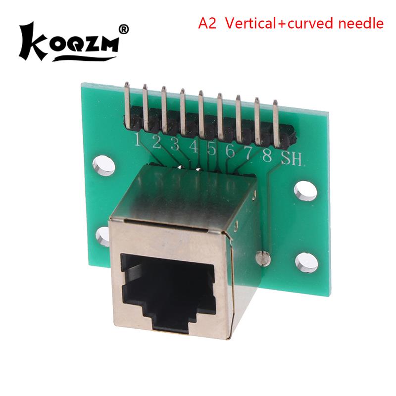 1Pcs RJ45 Adapter Board To XH2.54 Modular Ethernet Connector Adapter Network Interface + Breakout Board + Pin Header