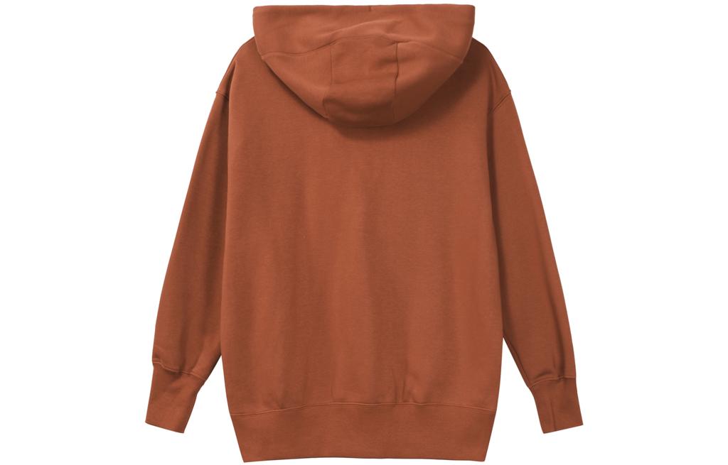 Nike Solid Color Hooded Casual Loose Fit Fleece Lined Sweatshirt Women's Burgundy DQ5861-832