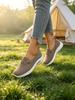 Women Spring Summer Fly Woven Mesh Slip On Flat Shoes, Lightweight Breathable Soft Sole Shallow Mouth Casual Cloth Flats