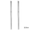 Reusable Sushi Chopsticks Set 304 Stainless Steel Non-Slip Japanese Food Chinese Korean Metal Chop Sticks Dishwasher Safe