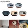 Zinc Alloy Cable Hole Cover 50mm/60mm/80mm Computer Metal Grommet Desk Table Cable Tidy Outlet Wire Cover For Home Office