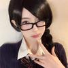 Korean Harajuku Square Glasses Frame Women Fashion Anti Blue Light Cosplay Decorative Eyewear Y2K Retro Style