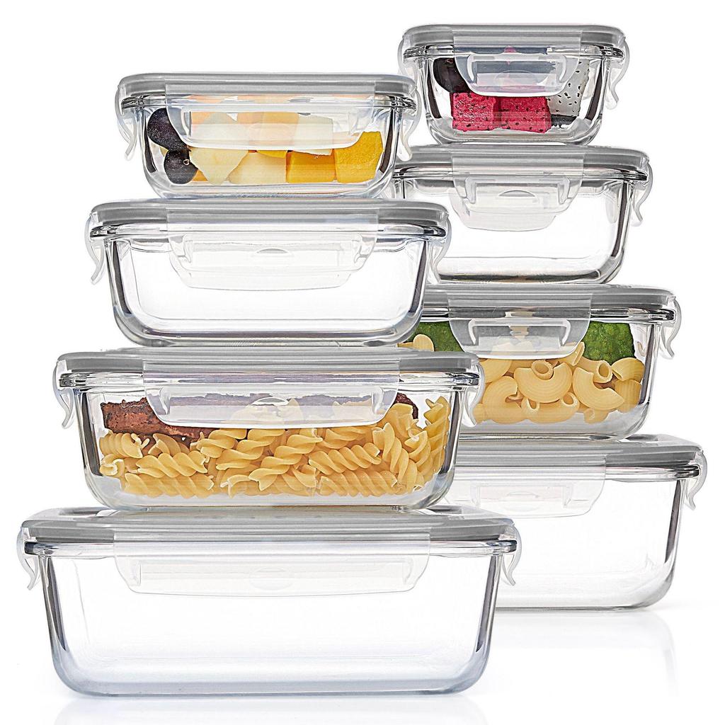 Borosilicate Glass Food Storage & Microwave Safe Bento Box Set
