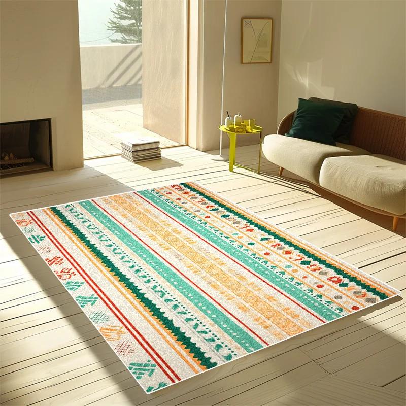 

Марокканские роскошные геометрические ковры Большие ковры для гостиной спальни домашнего декора Легко чистящиеся напольные коврики 60*90cm