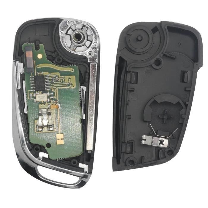 ProPlip Clé complète électronique 3 boutons CITROEN Picasso C2 C3 C4 C5 C6 PEUGEOT 206 207 307 308 408 308 433MHz ce0536