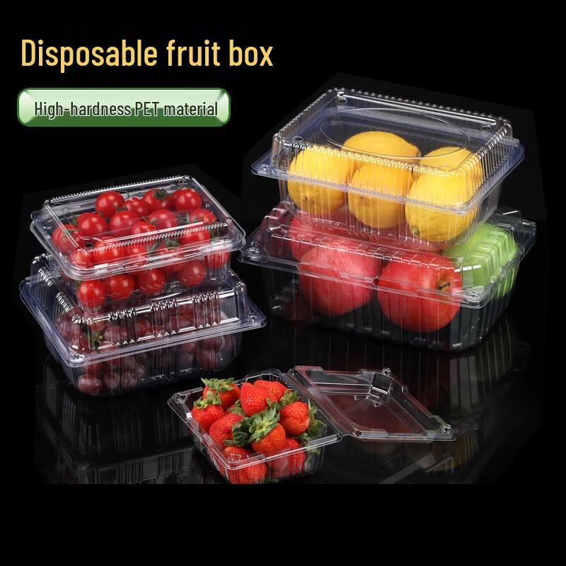 ZISIZ Disposable Transparent Fruit & Strawberry Container