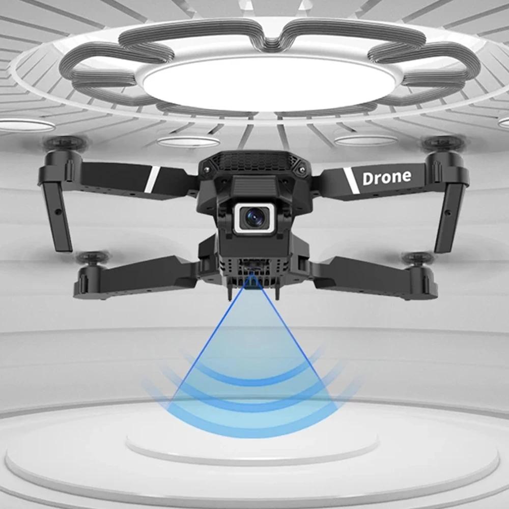 Professional Drone E88 4K Wide Angle HD 1080P Camera WiFi FPV Height Hold Foldable RC Drone Quadrotor Helicopter Childrens Toys