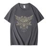 Korn Skull Wings Girls Juniors Black T Shirt Metal Gothic Rock Band T Shirts Unisex Women Vintage Oversized Tshirt Tops Streetwear