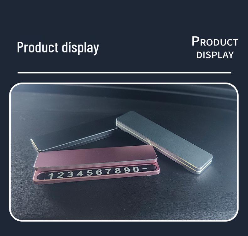 Temporary Parking Mobile Phone Number Car Plate Hidden Ornament