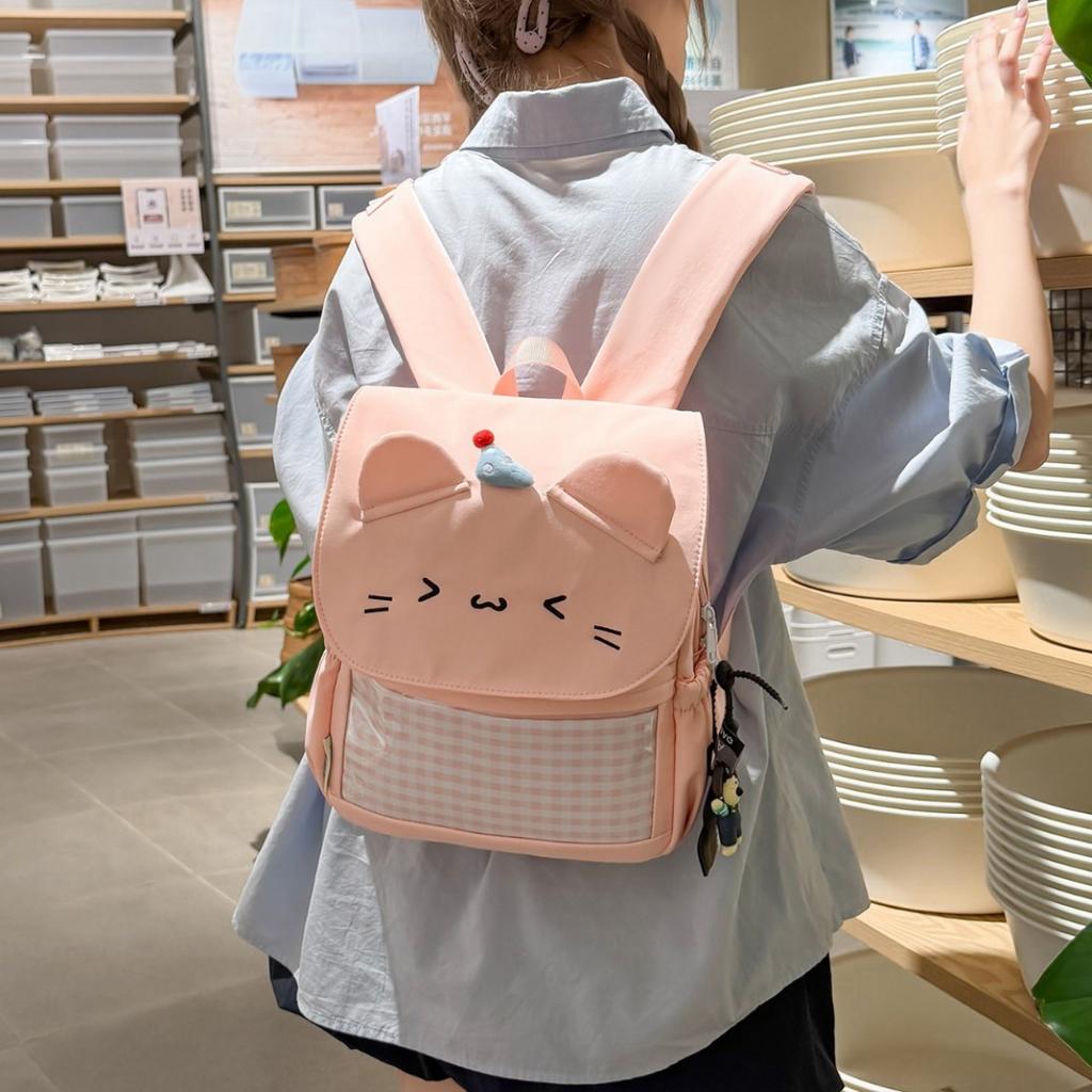 Schoolbag Summer Limited Milk Fufu Light Yellow Plaid 1-1 Year Old Children Travel Small Backpack Sweet Girl Exclusive Shopping Backpack
