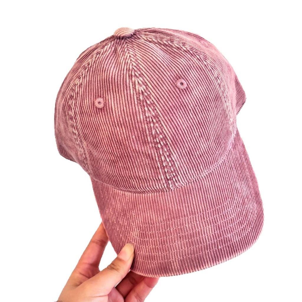 24 colors corduroy baseball cap Unstructured unisex vintage solid color spring autumn outdoor casual dad hats for women men