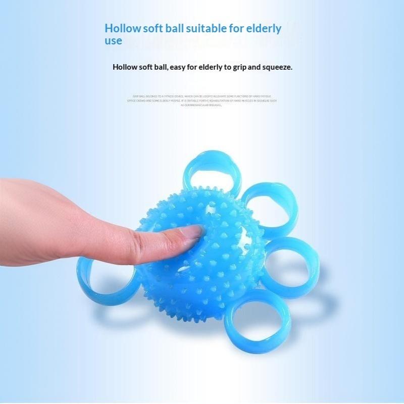 Tpr Hand Finger Grip Ball For Elderly Massage Rehabilitation Exercise Training Ergonomic Design Hand Therapy Ball