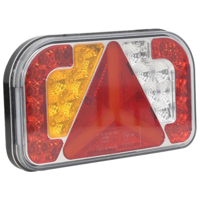 Feux de remorque - VIDAXL - 2 pcs - Rouge - LED 12 V - 24x5x14,5 cm