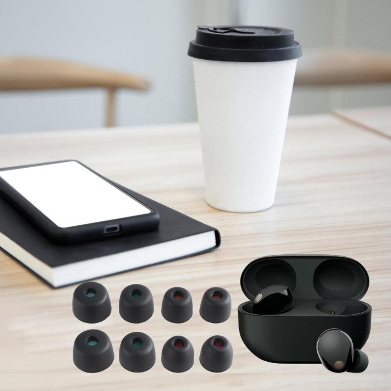 Silicone Ear Tip Wireless Earbuds Case for WF-1000XM5 Neck-mounted Earphones Eartip Anti-Slip Avoid Falling Offs