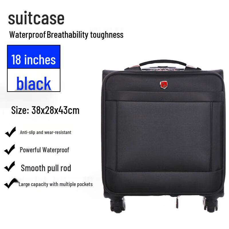 KINGSGEAR 18-inch Oxford Cloth Carry-On Luggage