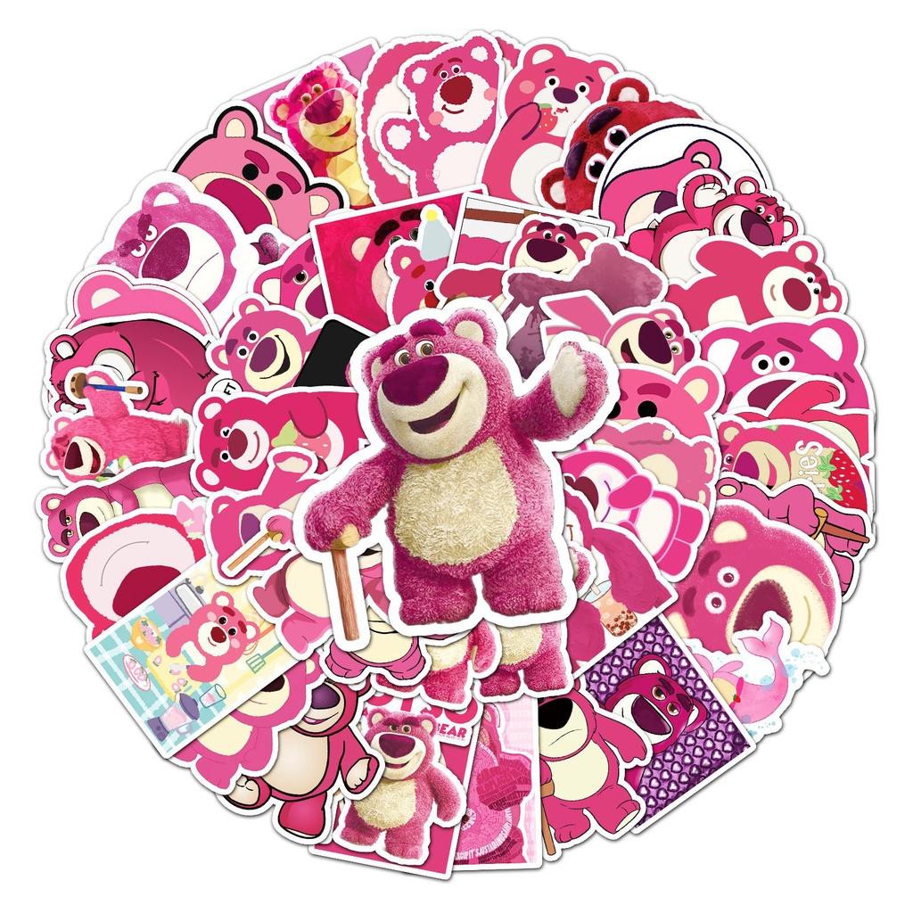 Adorable 50 Pcs Lotso Cartoon Stickers For Children's Toys Waterproof Sunproof