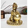 Makhan Krishna | Krishna Idol for Home Decor| Laddu Gopal murti for Gifting | Small Krishna Statue for Office Desk | Makhan Chor Idol |