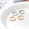 European & American High-End Luxury Zircon Full Diamond Ear Studs for Women