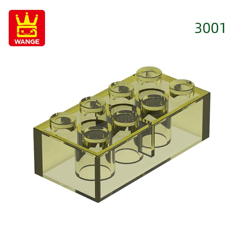 Non-Toxic 40Pcs/Lot 3001 2X4 High 8-Hole Building Block Moc Colorful Parts Compatible With Brick Diy Children Toy Assembly Gift Box
