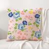Modern minimalist floral Art Cushion Cover Natural Linen Organic Fabric DoubleSided Printing Sofa Home Decor Gift Pillow Cover