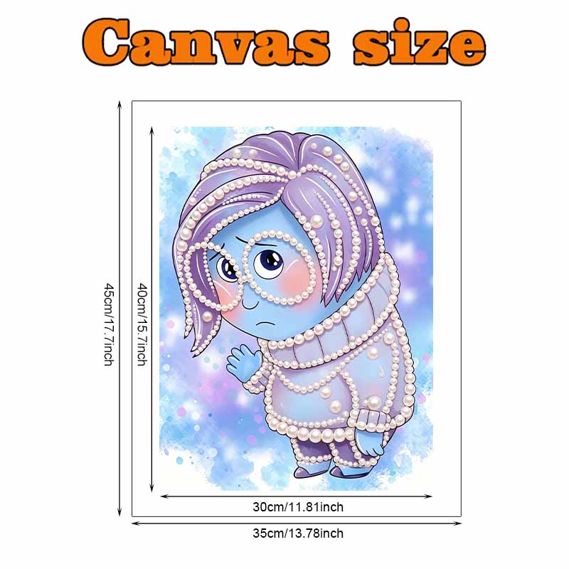 Disney Pearl Painting Inside Out Suitable for Beginners and Adults, DIY Pearl Diamond Art Painting Kit for Home Wall Decor Gifts