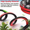 10m Universal Car Door Seal Strip, Double-Layer Thickened Noise Reduction, Waterproof Automotive Weather Stripping, 5-Hole