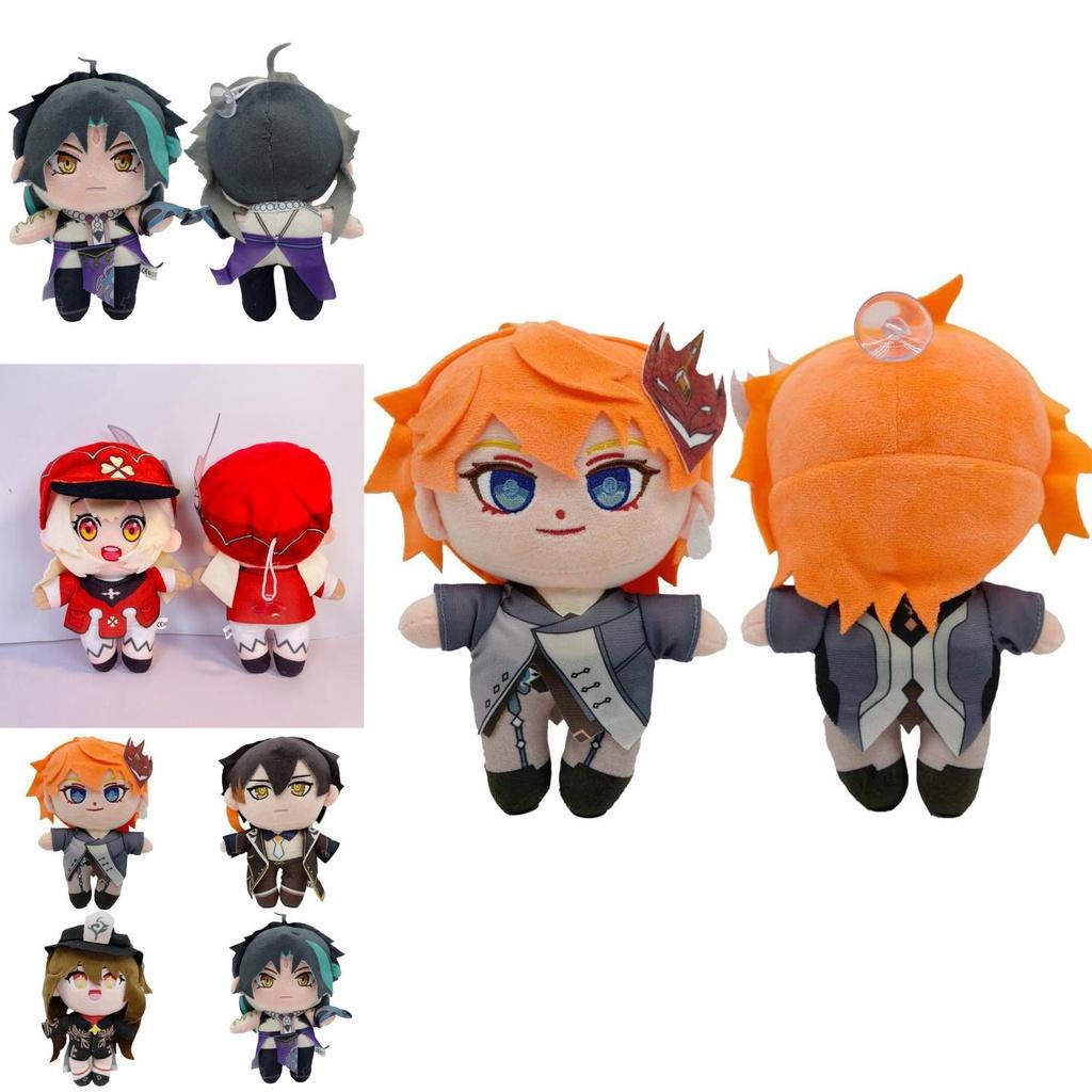 Adorable Genshin Impact Ganyu Klee Zhongli Hutao Plush Doll Stuffed Toy Children Gift