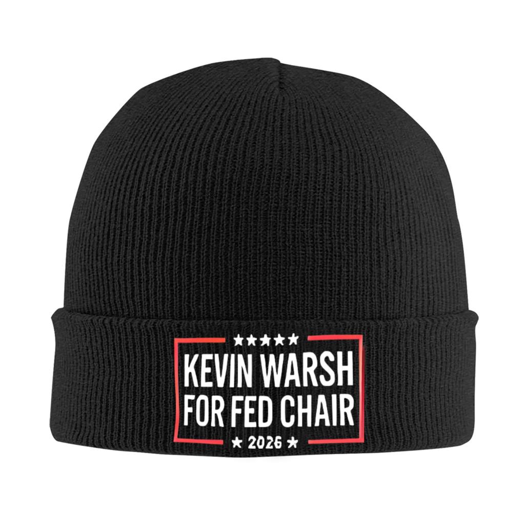 Kevin Warsh 2026 Beanie Hats Bonnet Hats Men Women Street Outdoor Skullies Beanies Spring Pattern Warm Caps