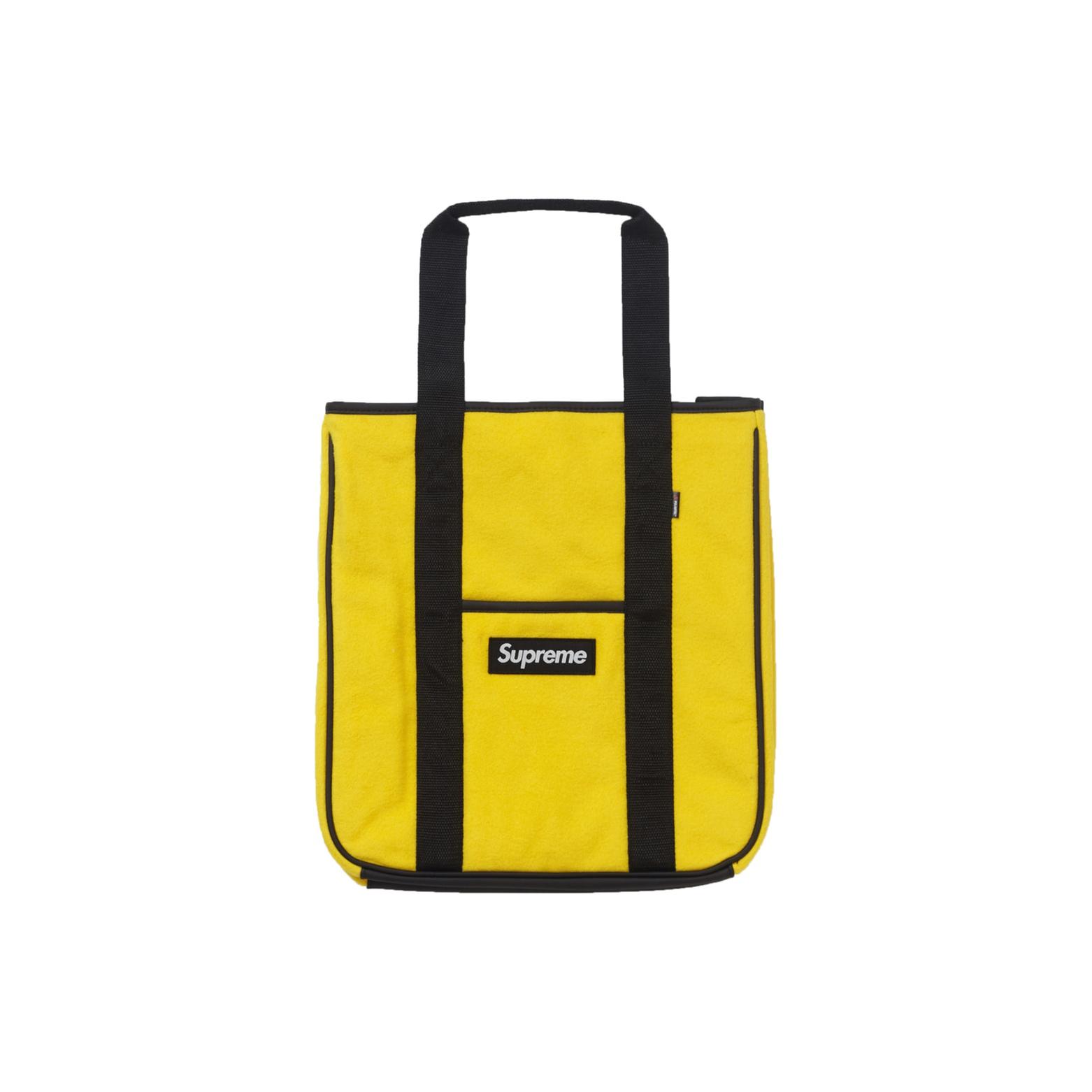 

New Supreme FW18 Polyester Tote Bag, Shopping Bag, Shoulder Bag, Handbag Regular Unisex Yellow SUP-FW18-894 34.0*13.0*38.1CM