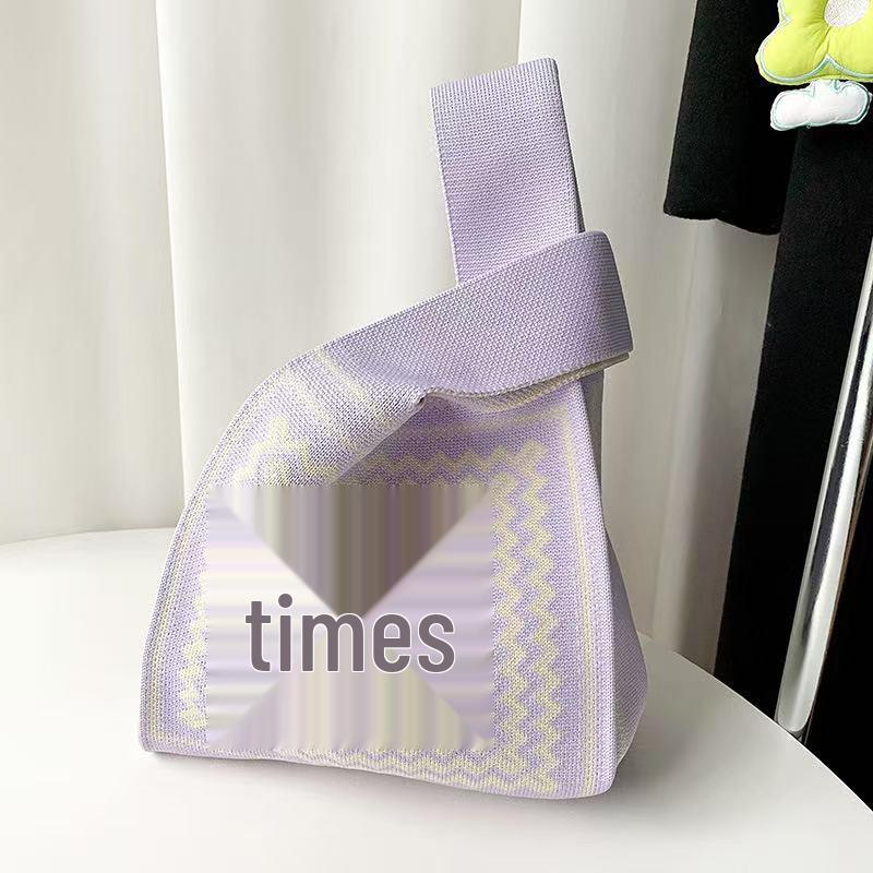 Festive Knit Souvenir Tote: Versatile Casual Handbag & Classic Storage Bag