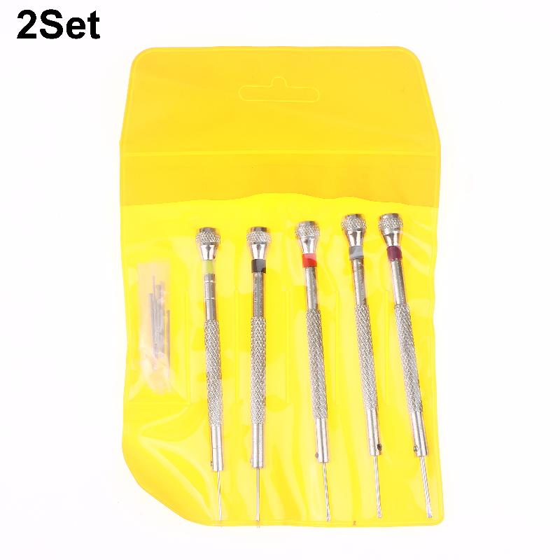 1/2/3/Set 0,8-1,6mm Stahl-Schraubendreher Für Uhrenreparatur Tragbare Uhrenwerkzeuge Armbandentfernung Mit Mini-Gliederstiften Uhrmacherwerkzeuge