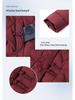 Women's Winter Cotton Jacket for Ages 40-60: Stand Collar, Short Style, Thickened for Warmth