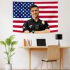 Bradford Rookie Tim Pink Amerikanische Flagge Poster Wandteppich Banner Ästhetische Raumdekoration Wandbehang Stoff Schlafsaal Tapete Geschenk