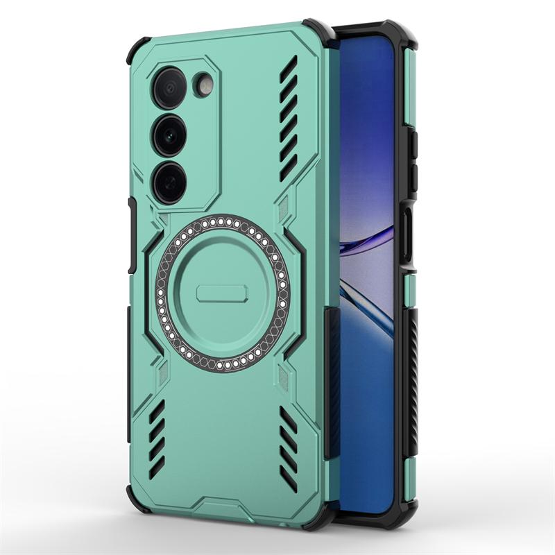 For Oppo A5m Case For Oppo A5m Shockproof Anti-knock Magnetic Adsorption Wireless Charge Back Cover For Oppo A5m Case 6.67 Inch