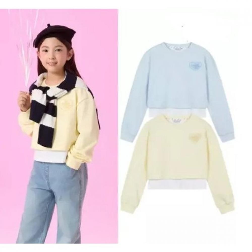 Nepa Kids Girls Layered Sweatshirt Km25305 EGGSHELL(E03)/120