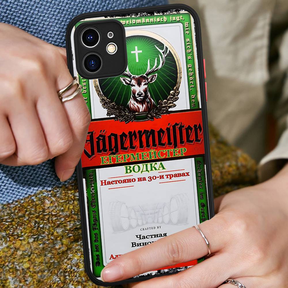 Hi J-Jagermeister Logo Phone Case For IPhone 16 15 14 Plus 15 13 12 11 Pro Max X XS MAX Matte Cover