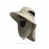 Sunshade Fishing Sun Cap with Sunscreen Face Mask for Outdoor Brim Visor Hat Protection and Climbing Hat Waterproof