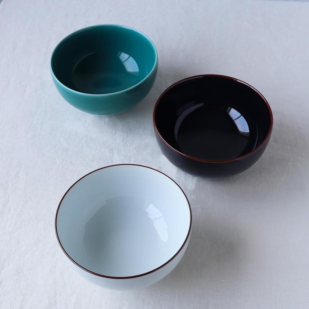 Porcelánová mísa Tenmoku Hakusan 5 palců hluboká