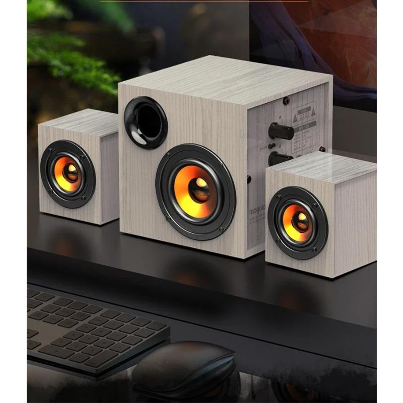 Q6 Multi-media Combination Computer Speakers Bass Stereo BT Music Player Subwoofer SoundBox for Desktop Laptop Notebook Tablet