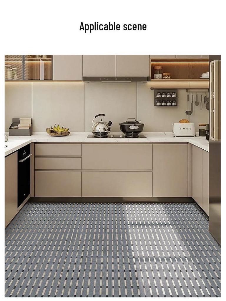 Thickened PVC Anti-Slip Waterproof Bathroom Floor Mat
