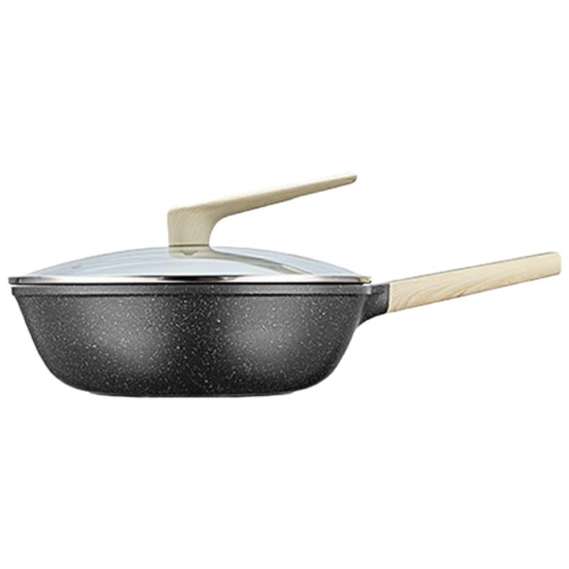 COOKER KING 32cm Maifan Stone Non-Stick Wok