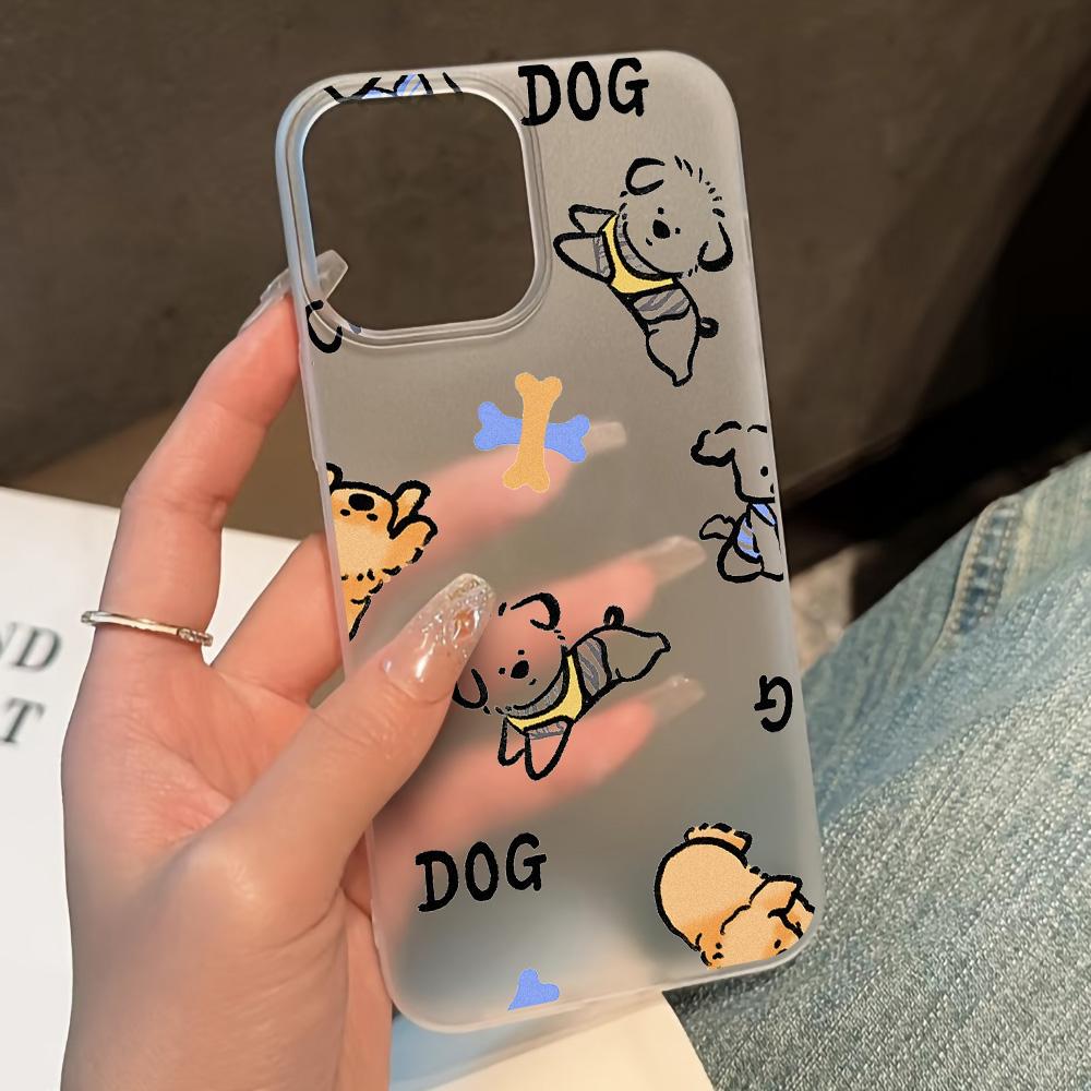 Mobile Phone Cases for iPhone 11 13 15 Pro Max 12 14 Pro Max Case iPhone 16 15 Plus 13 Pro 12 Frosted Texture Painted Cartoon Flowers